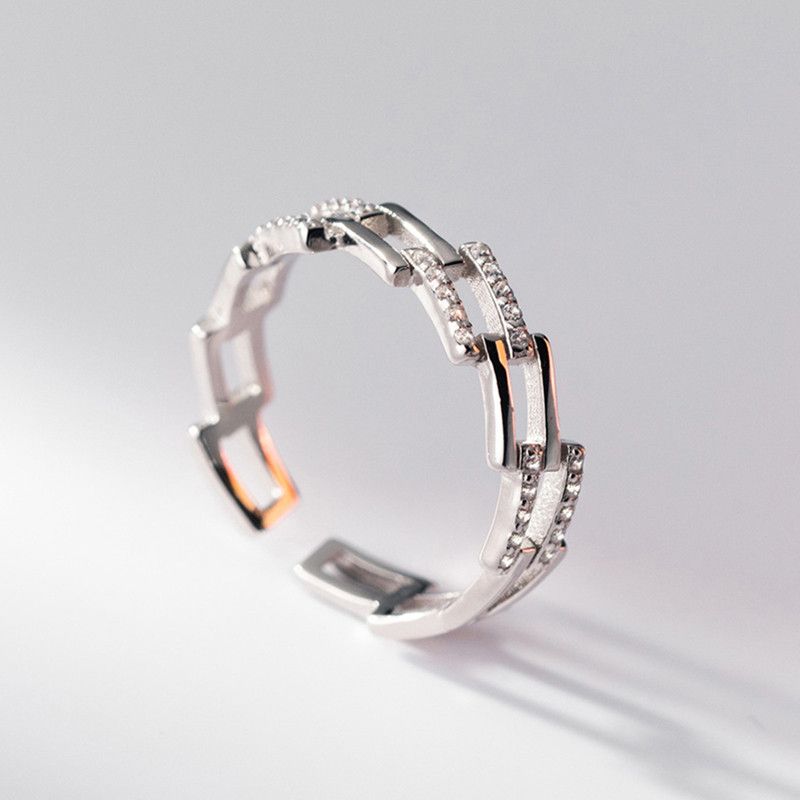 Jewelry Elegant Hollow Rings Size ONE SIZE - 3 Thumbnail