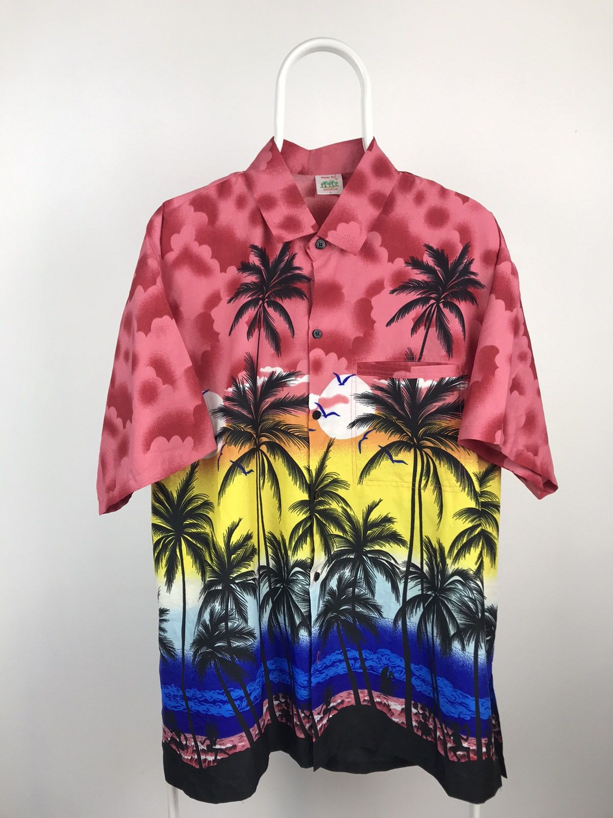 Vintage Vintage Multicolour Happy Bay Short Sleeve Shirt Size US L / EU 52-54 / 3 - 1 Thumbnail