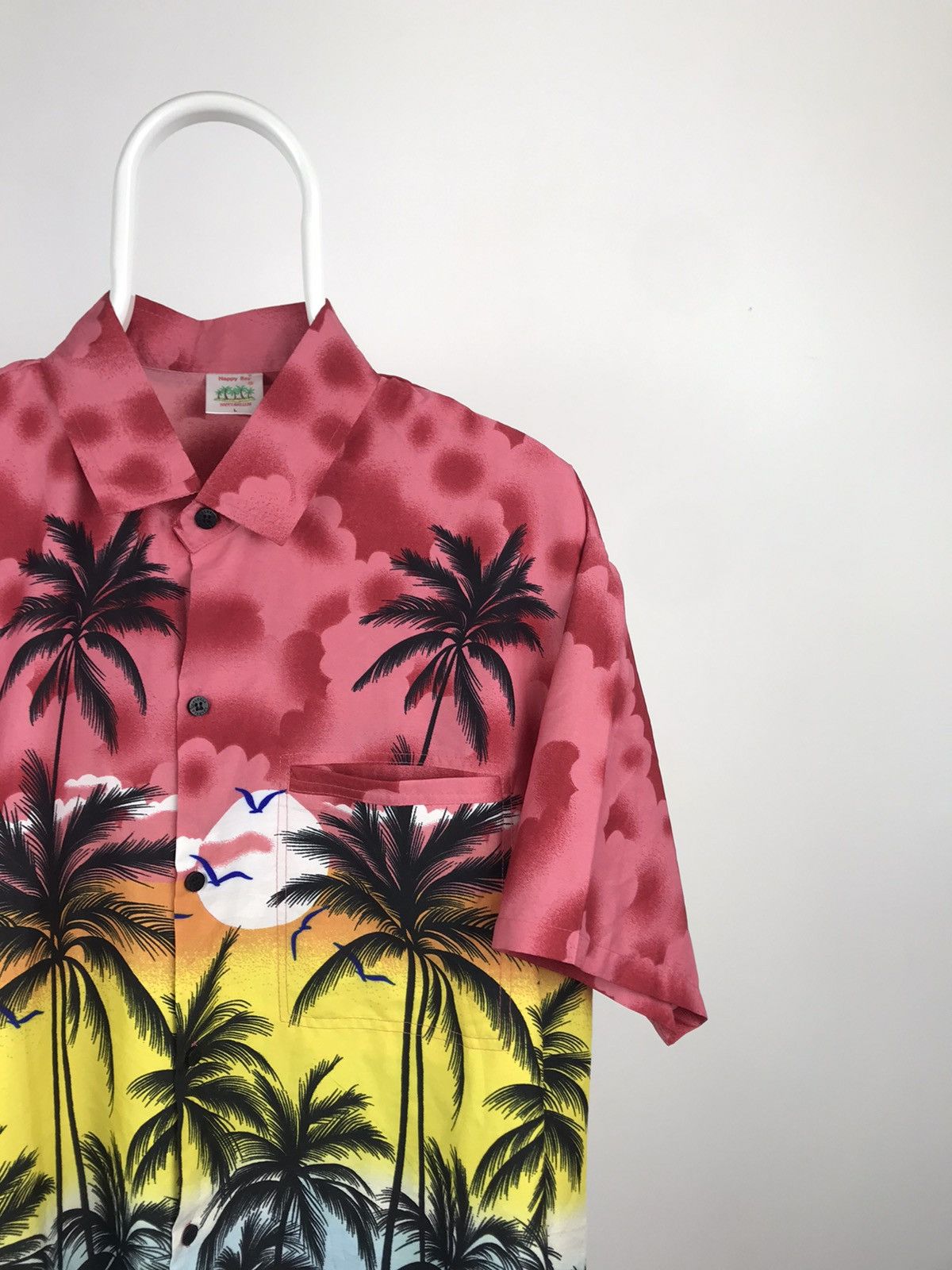 Vintage Vintage Multicolour Happy Bay Short Sleeve Shirt Size US L / EU 52-54 / 3 - 2 Thumbnail