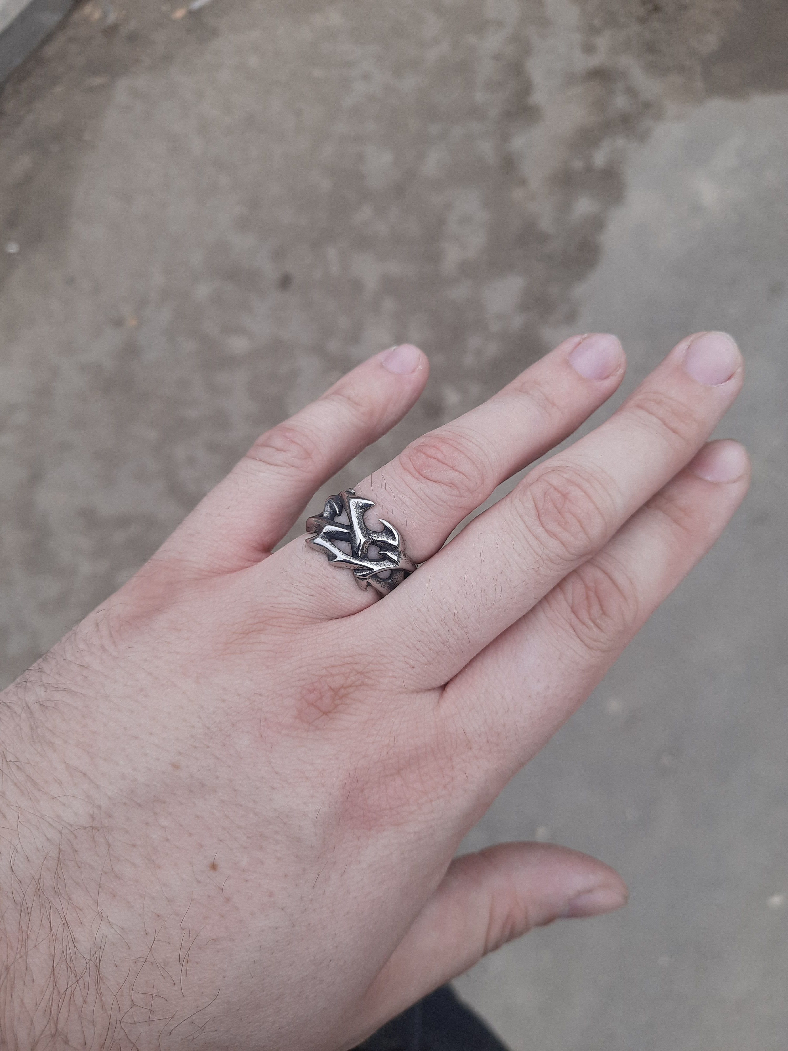 Jewelry Elegant Hollow Rings Size ONE SIZE - 4 Thumbnail