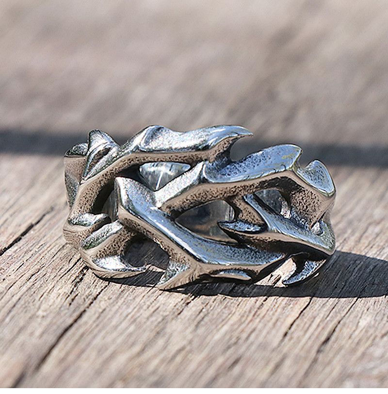 Jewelry Elegant Hollow Rings Size ONE SIZE - 3 Thumbnail