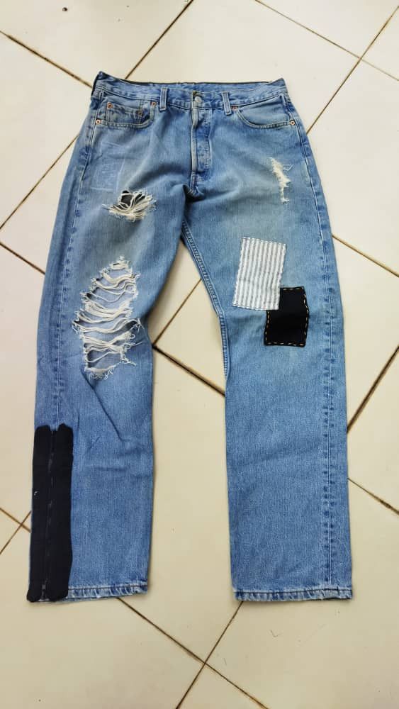 🔥ITS HOT🔥LEVIS DISTRESSED CUSTOM SHASHIKO