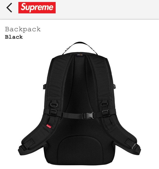 Supreme (SS18) Backpack Black