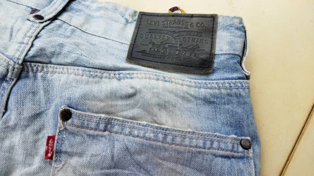 Levi's 🔥SHOUT OUT🔥SKINNY LEVIS DISTRESSED CUSTOM SHASHIKO Size US 32 / EU 48 - 6 Thumbnail