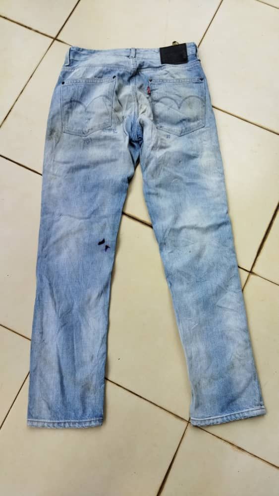 Levi's 🔥SHOUT OUT🔥SKINNY LEVIS DISTRESSED CUSTOM SHASHIKO Size US 32 / EU 48 - 4 Thumbnail