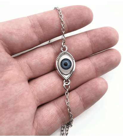 Jewelry Devil Evil Eyes Pendant Necklace Size ONE SIZE - 2 Thumbnail