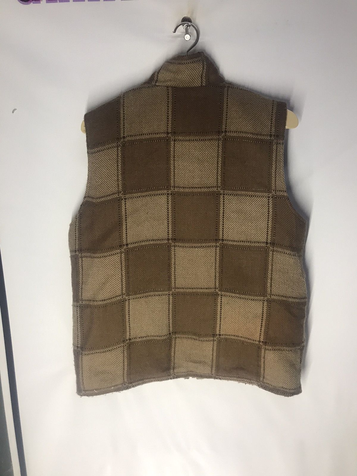 Other Unbrand sleeveless zipper plaid wool jacket Size US M / EU 48-50 / 2 - 6 Thumbnail