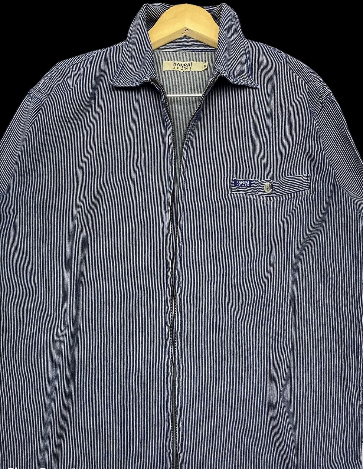 Kansai Yamamoto VINTAGE KANSAI JEANS LIGHT JACKET Size US L / EU 52-54 / 3 - 3 Thumbnail