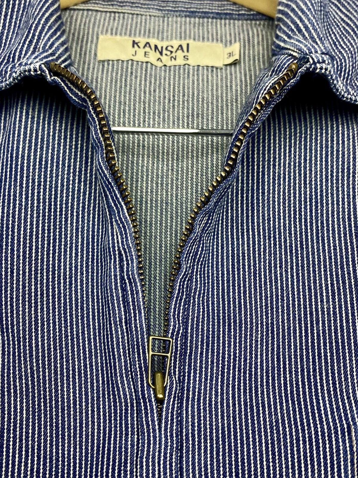 Kansai Yamamoto VINTAGE KANSAI JEANS LIGHT JACKET Size US L / EU 52-54 / 3 - 4 Thumbnail