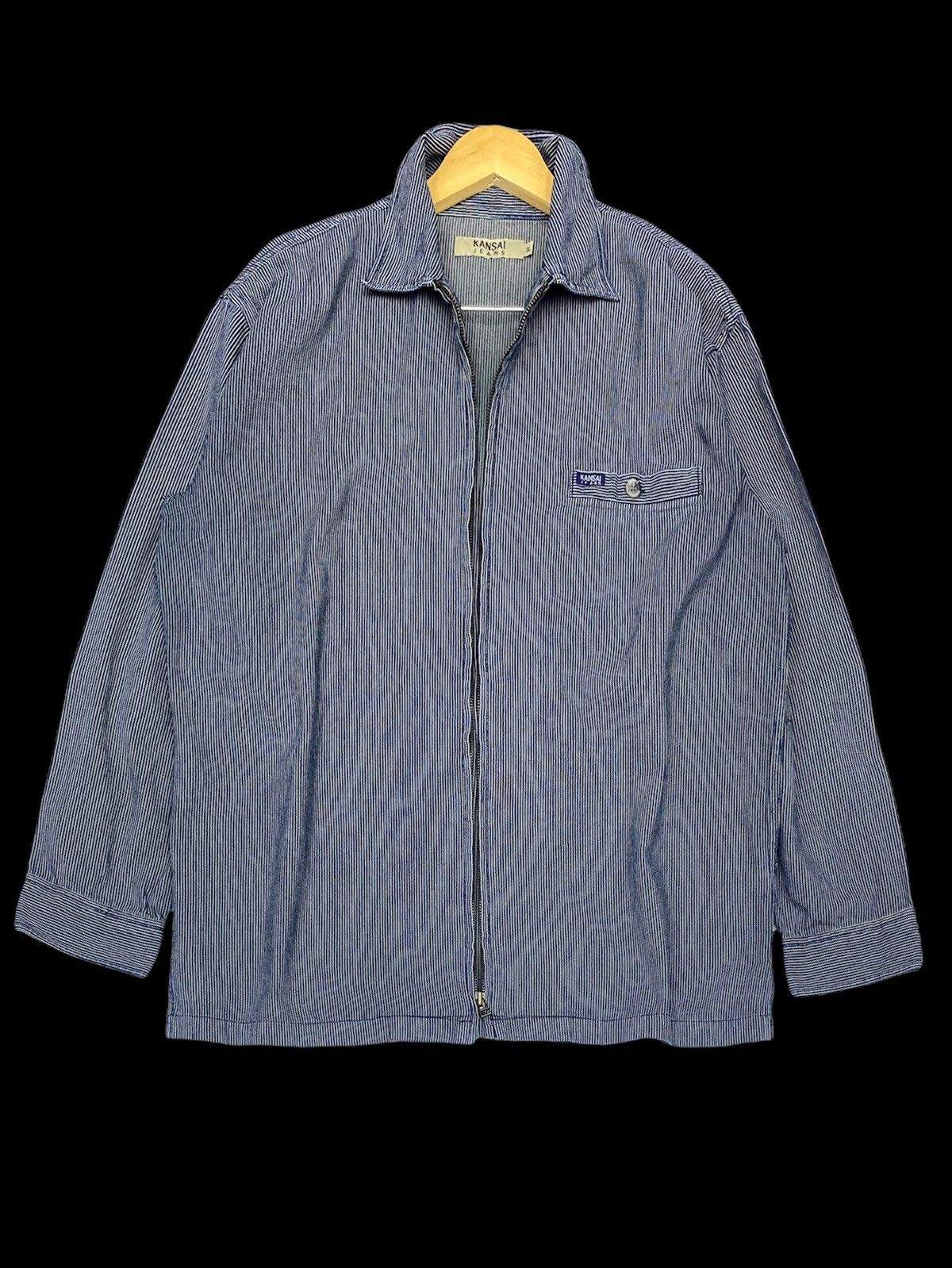 Kansai Yamamoto VINTAGE KANSAI JEANS LIGHT JACKET Size US L / EU 52-54 / 3 - 1 Thumbnail