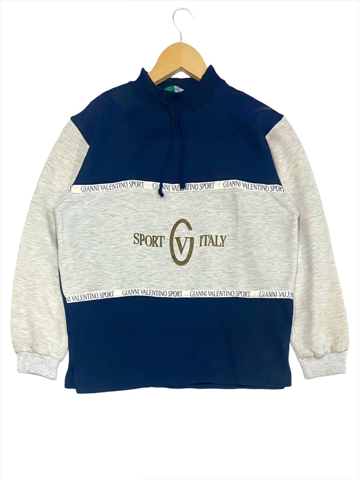 Gianni Valentino × Valentino VTG GIANNI VALENTINO ITLY SPORT SPELOUT BIG LOGO SWEATSHIRT Size US M / EU 48-50 / 2 - 1 Thumbnail