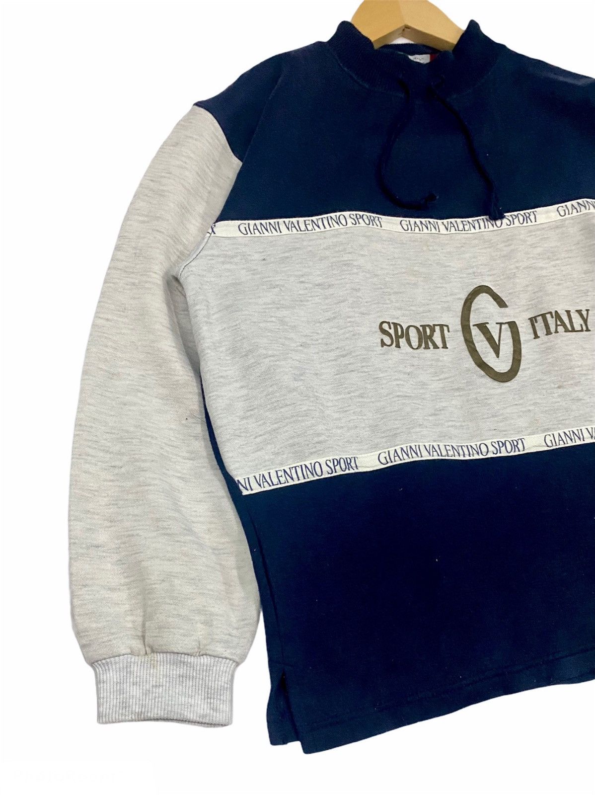 Gianni Valentino × Valentino VTG GIANNI VALENTINO ITLY SPORT SPELOUT BIG LOGO SWEATSHIRT Size US M / EU 48-50 / 2 - 6 Thumbnail