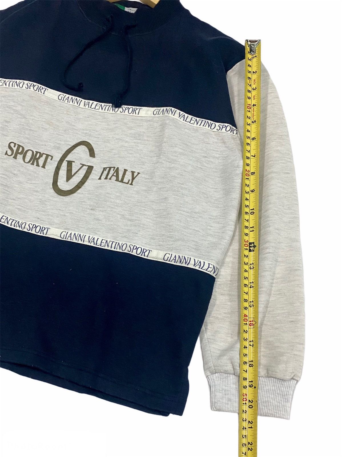 Gianni Valentino × Valentino VTG GIANNI VALENTINO ITLY SPORT SPELOUT BIG LOGO SWEATSHIRT Size US M / EU 48-50 / 2 - 14 Thumbnail
