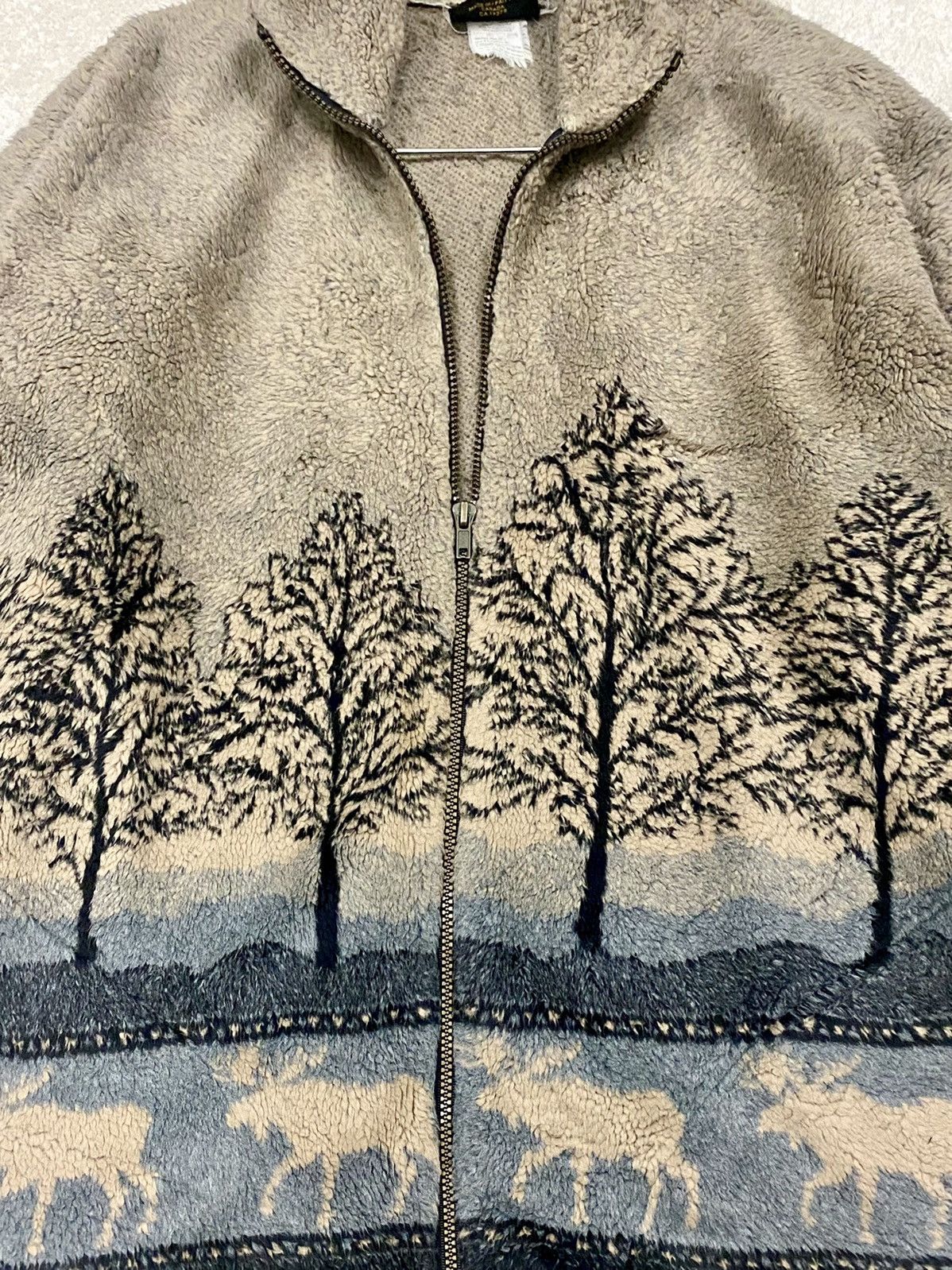 Marshall Artist VINTAGE PRINTED FLEECE by MARSHLANDS CANADA FULLZIP Size US M / EU 48-50 / 2 - 4 Thumbnail