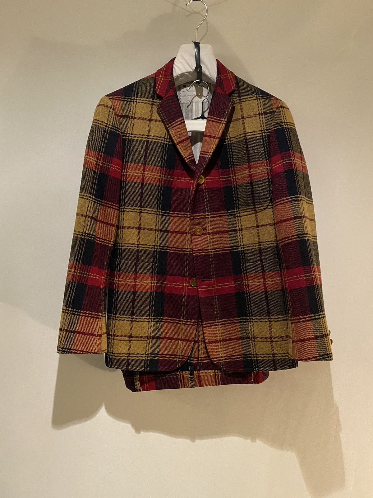 Brooks Brothers × Brooks Brothers Black Fleece × Thom Browne Rare Fall 2013 Check Tweeds Suit by Thom Browne Size 36S - 3 Thumbnail