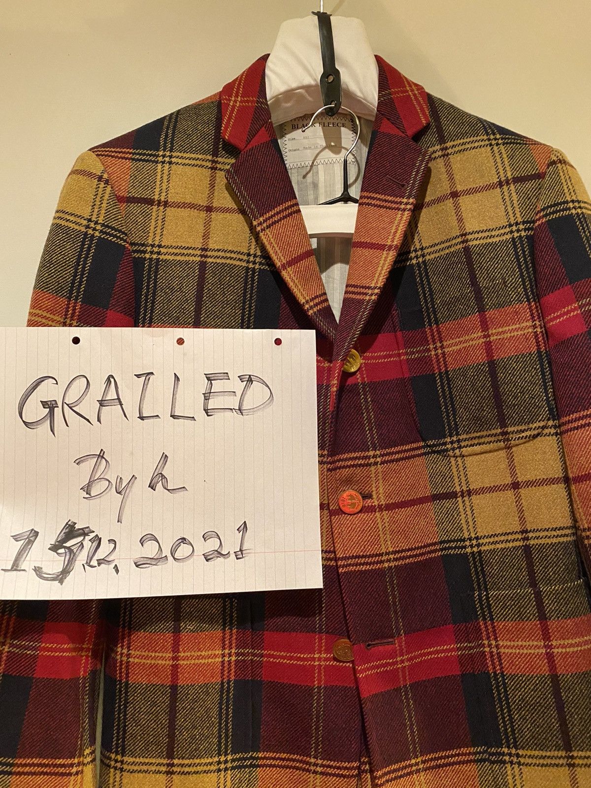 Brooks Brothers × Brooks Brothers Black Fleece × Thom Browne Rare Fall 2013 Check Tweeds Suit by Thom Browne Size 36S - 22 Thumbnail