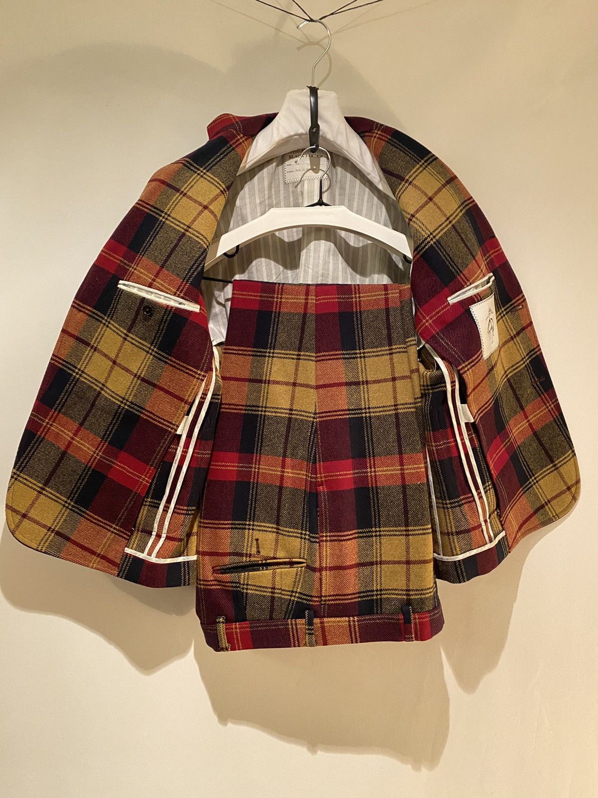 Brooks Brothers × Brooks Brothers Black Fleece × Thom Browne Rare Fall 2013 Check Tweeds Suit by Thom Browne Size 36S - 4 Thumbnail