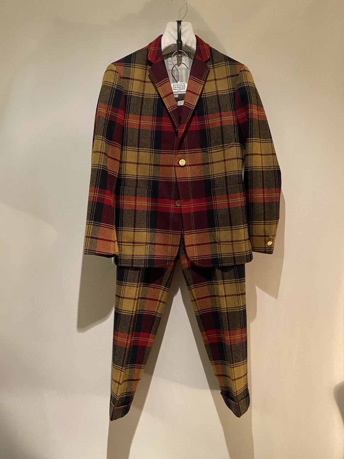 Brooks Brothers × Brooks Brothers Black Fleece × Thom Browne Rare Fall 2013 Check Tweeds Suit by Thom Browne Size 36S - 1 Thumbnail