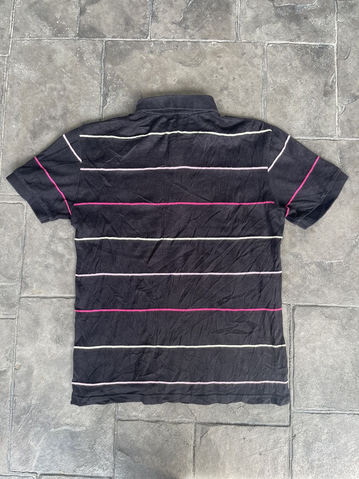 Burberry JAPAN MADE Burberry Black Label Striped Polo Size US S / EU 44-46 / 1 - 5 Thumbnail
