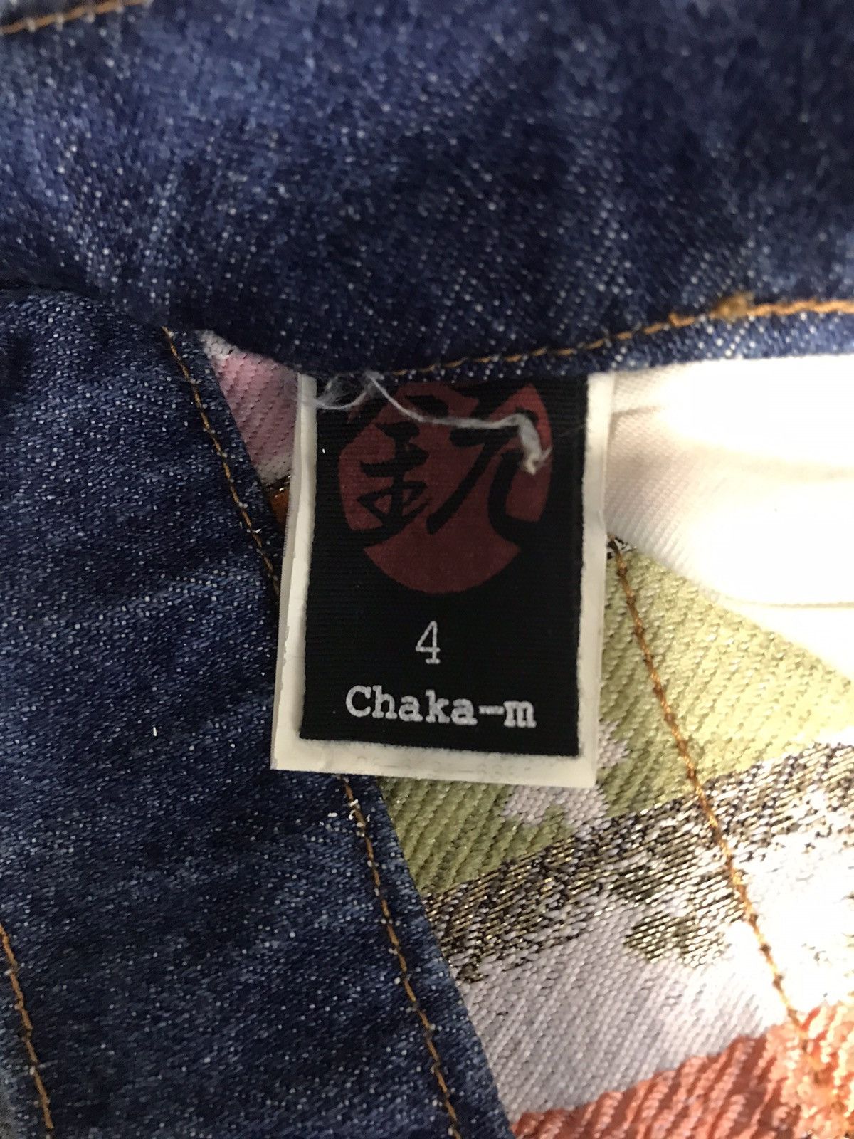 Japanese Brand Chaka-M Denim Bush Pant Jeans Embroidery Kanji Size 30 Size US 30 / EU 46 - 11 Thumbnail