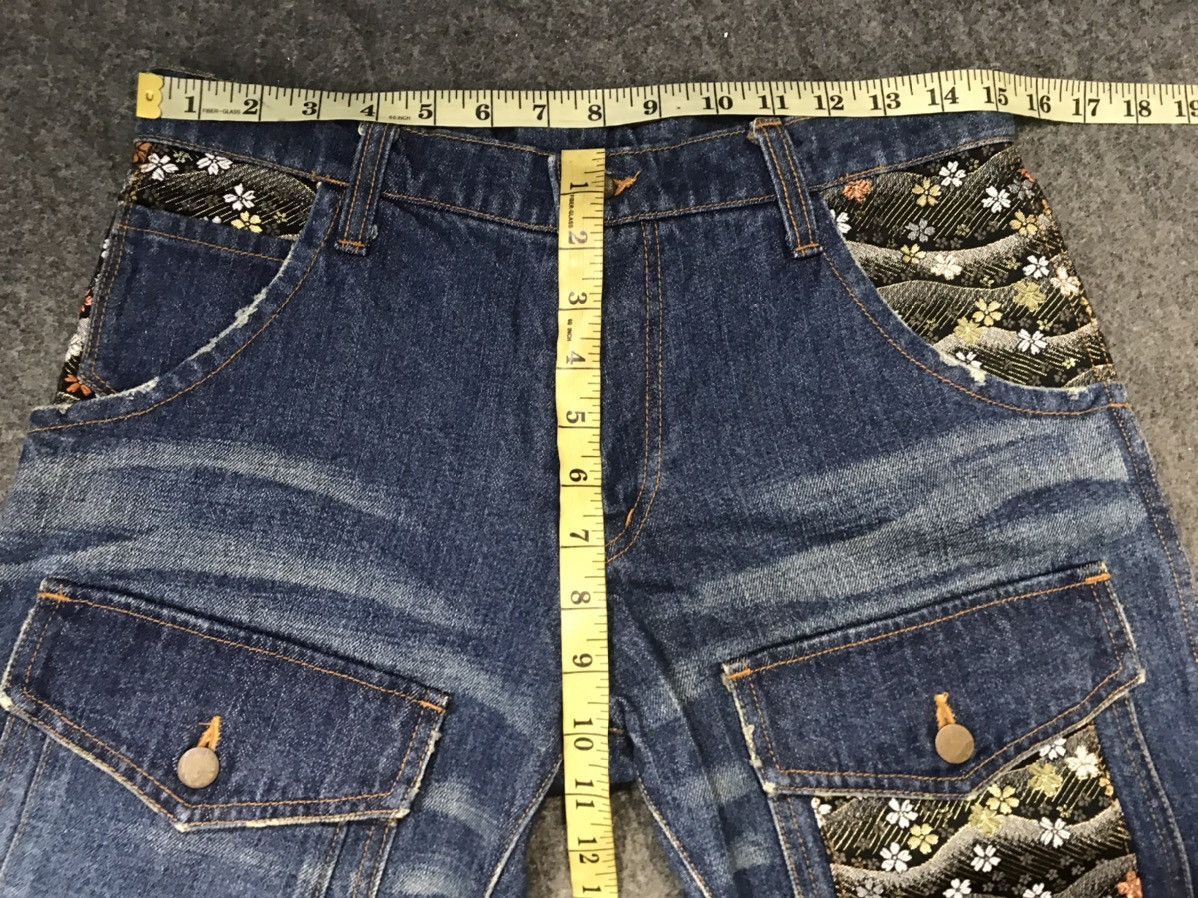 Japanese Brand Chaka-M Denim Bush Pant Jeans Embroidery Kanji Size 30 Size US 30 / EU 46 - 14 Thumbnail