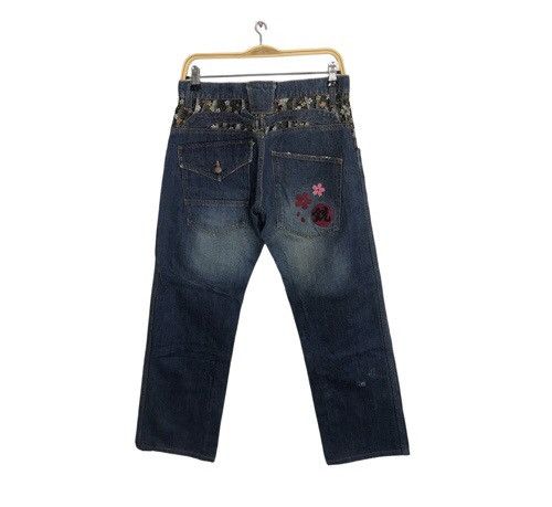 Japanese Brand Chaka-M Denim Bush Pant Jeans Embroidery Kanji Size 30 Size US 30 / EU 46 - 9 Thumbnail