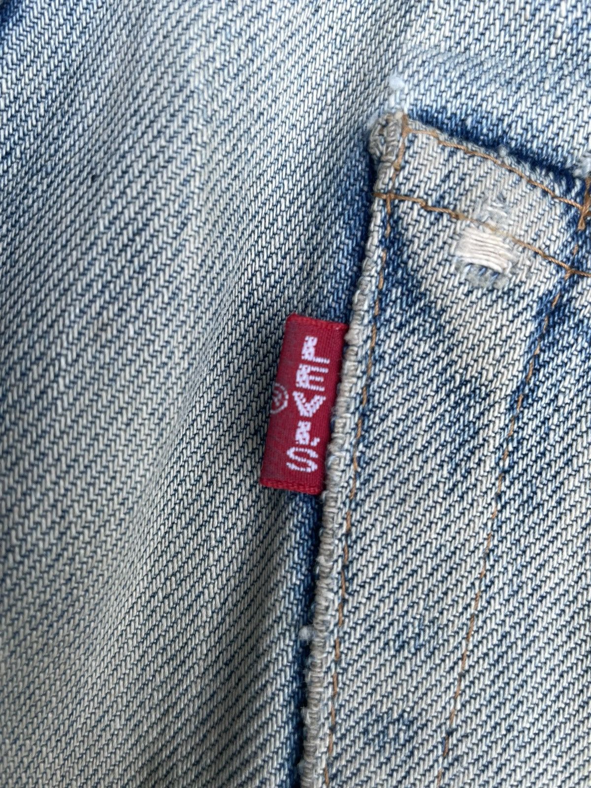 Levi's 🔥STEALS🔥Vintage 1995 Levis 551Z E Distresed & Painted Size US 34 / EU 50 - 21 Thumbnail