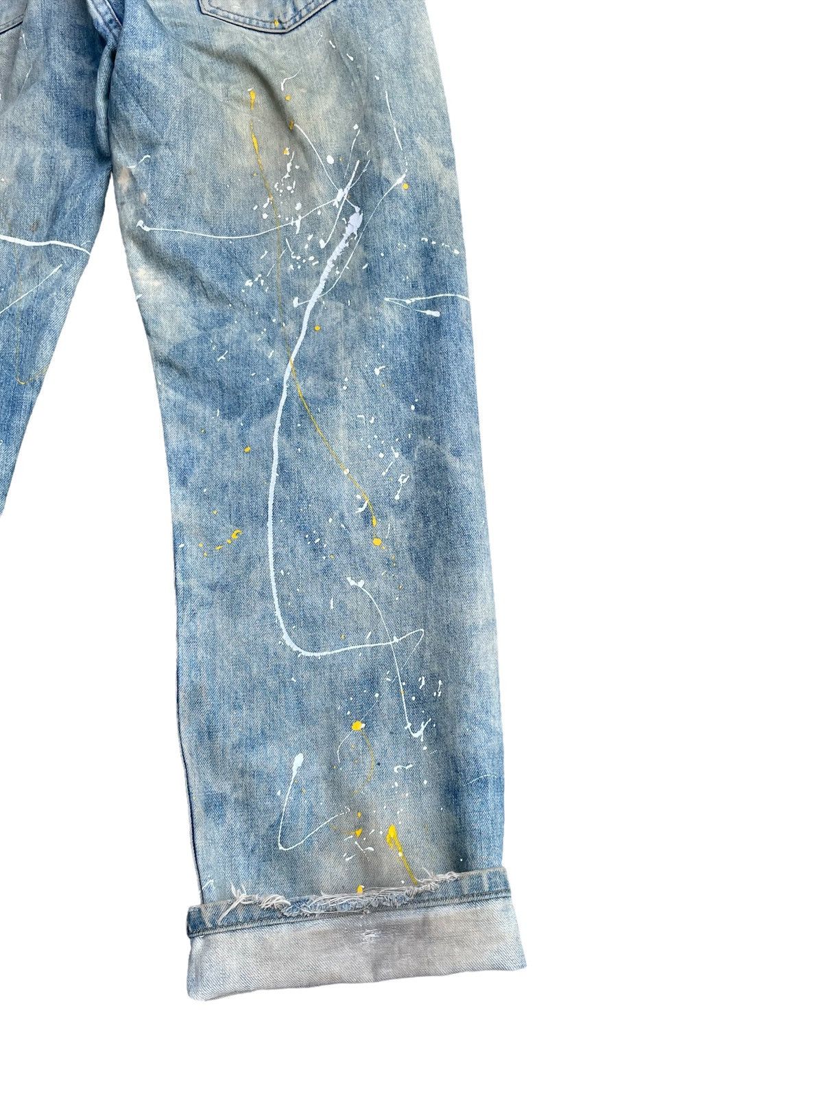 Levi's 🔥STEALS🔥Vintage 1995 Levis 551Z E Distresed & Painted Size US 34 / EU 50 - 12 Thumbnail