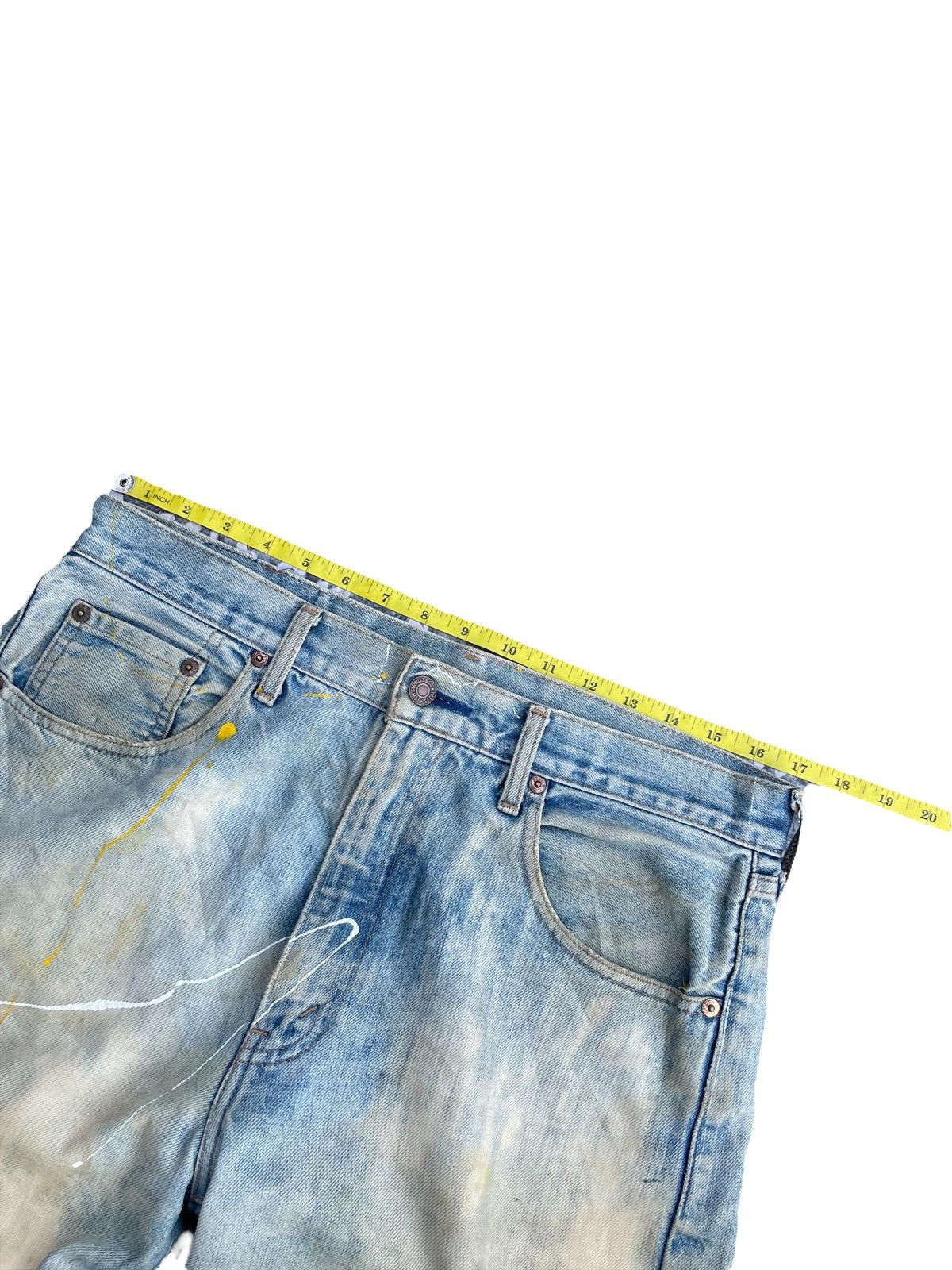 Levi's 🔥STEALS🔥Vintage 1995 Levis 551Z E Distresed & Painted Size US 34 / EU 50 - 2 Thumbnail