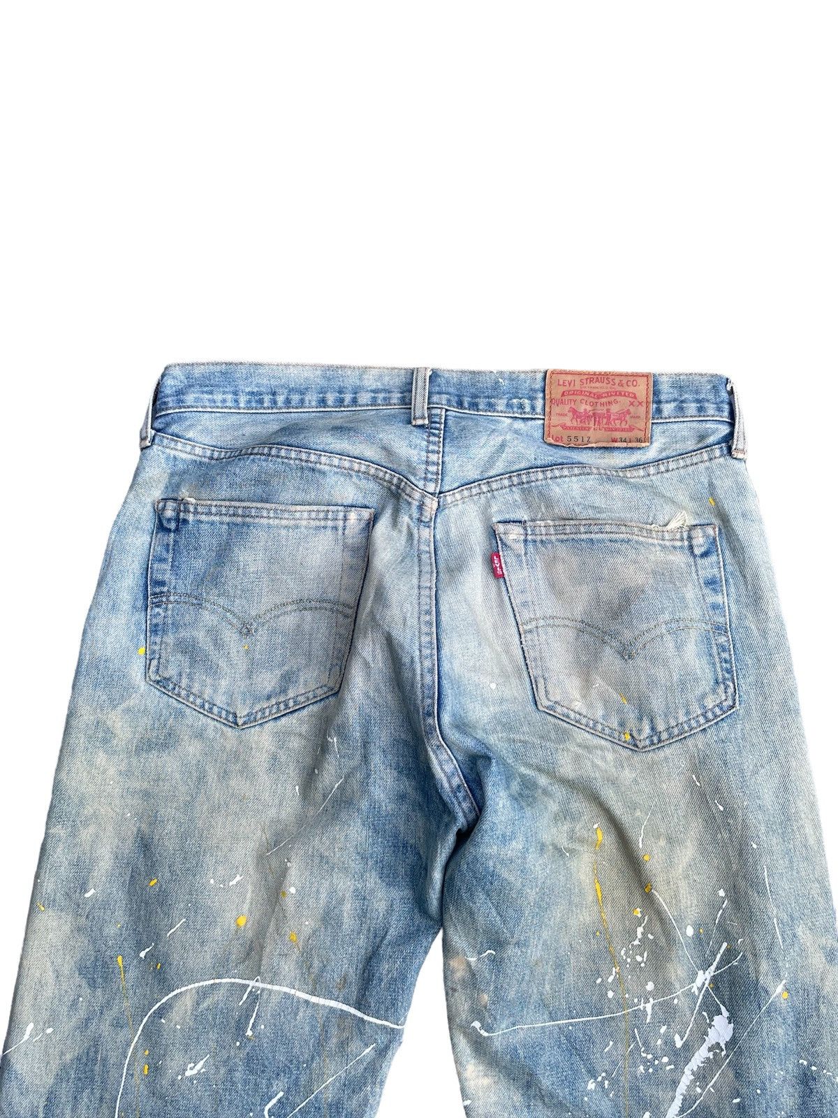 Levi's 🔥STEALS🔥Vintage 1995 Levis 551Z E Distresed & Painted Size US 34 / EU 50 - 14 Thumbnail