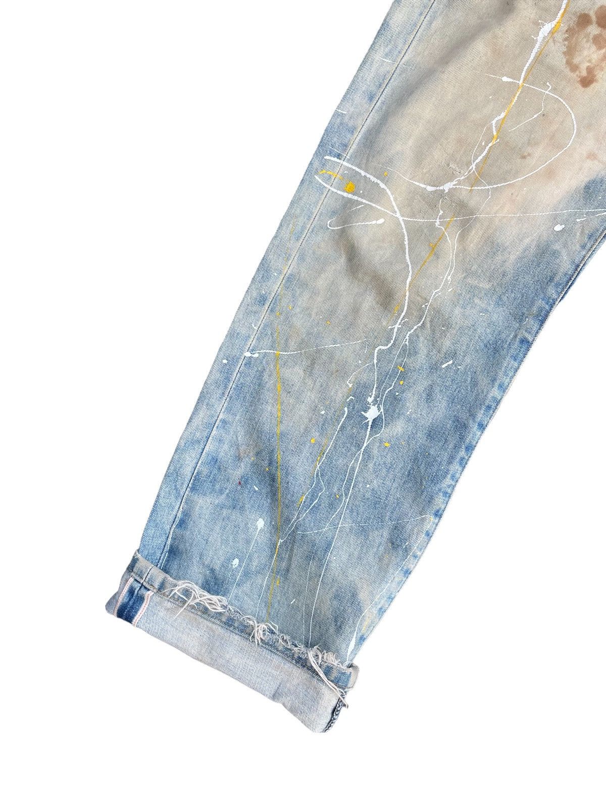 Levi's 🔥STEALS🔥Vintage 1995 Levis 551Z E Distresed & Painted Size US 34 / EU 50 - 6 Thumbnail