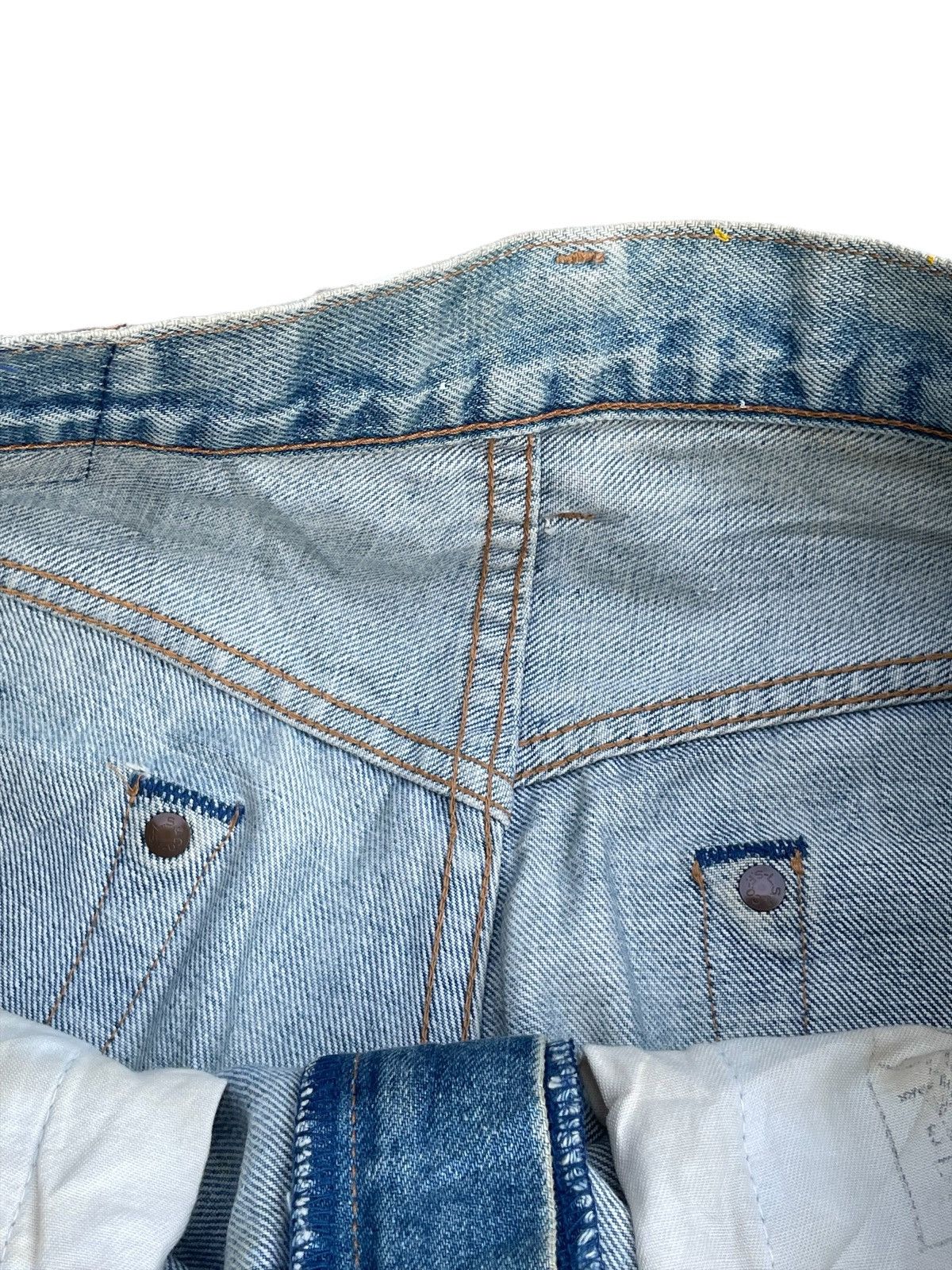 Levi's 🔥STEALS🔥Vintage 1995 Levis 551Z E Distresed & Painted Size US 34 / EU 50 - 10 Thumbnail