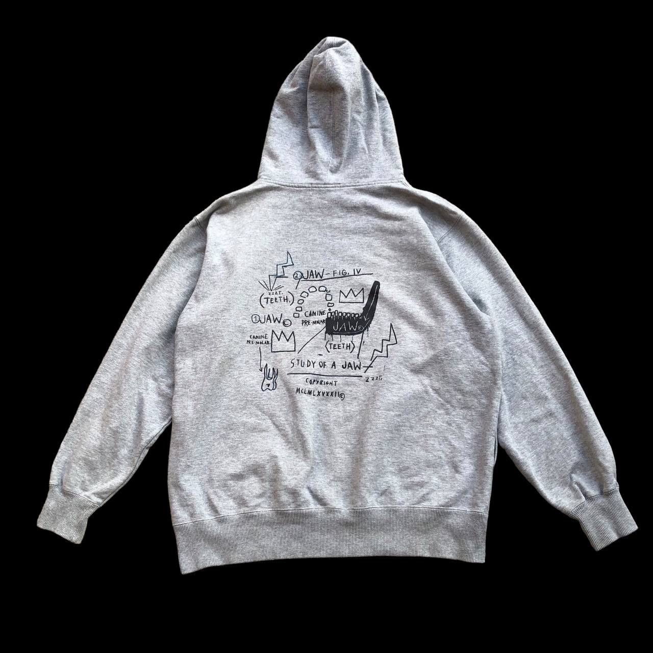VINTAGE JEAN MICHEL BASQUIAT STUDY OF JAW HOODIE