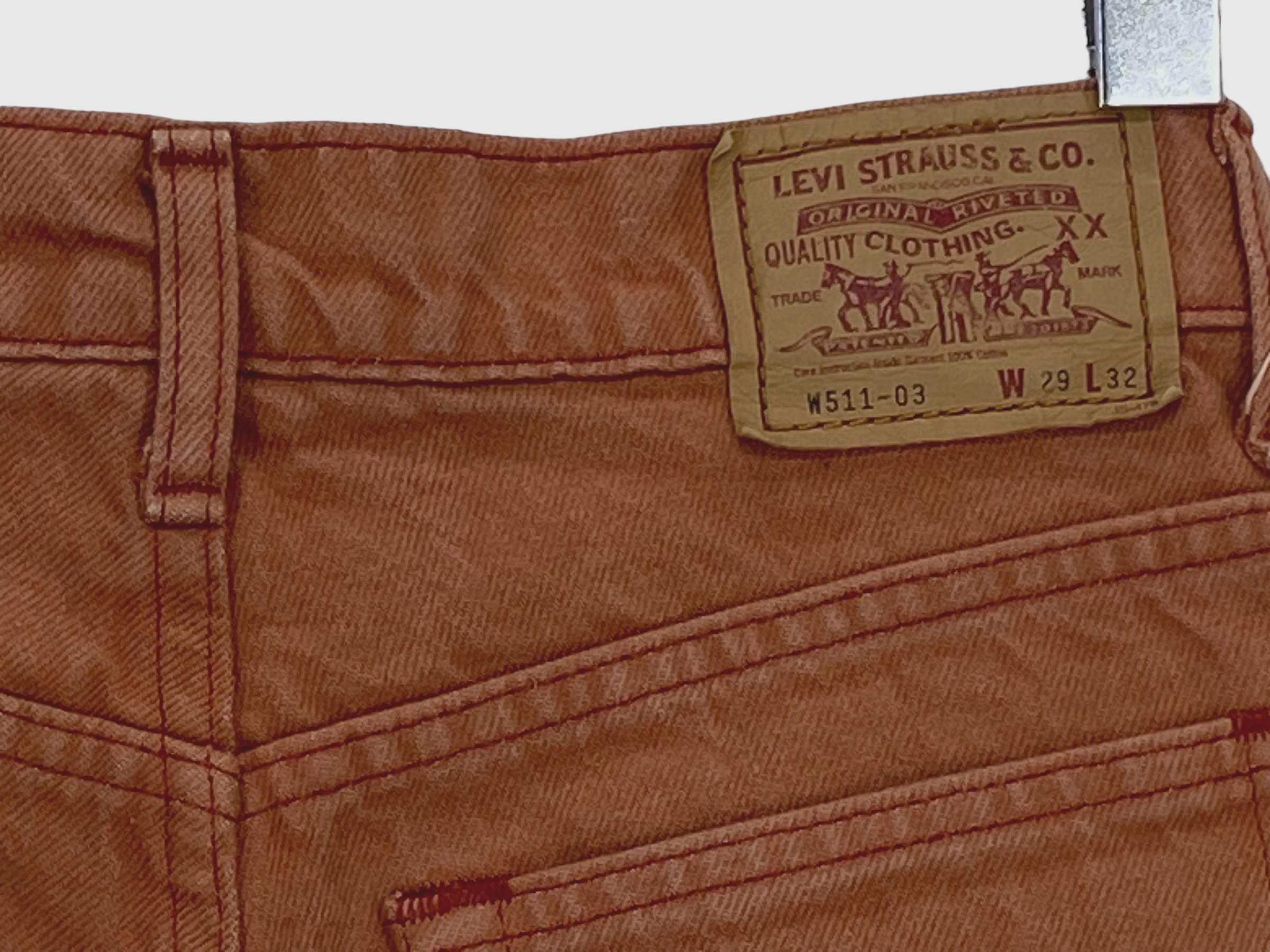 Levi's × Levi's Vintage Clothing 90s Levis 511 Jeans Levis High Waisted Jeans Size 26" / US 2 / IT 38 - 11 Thumbnail
