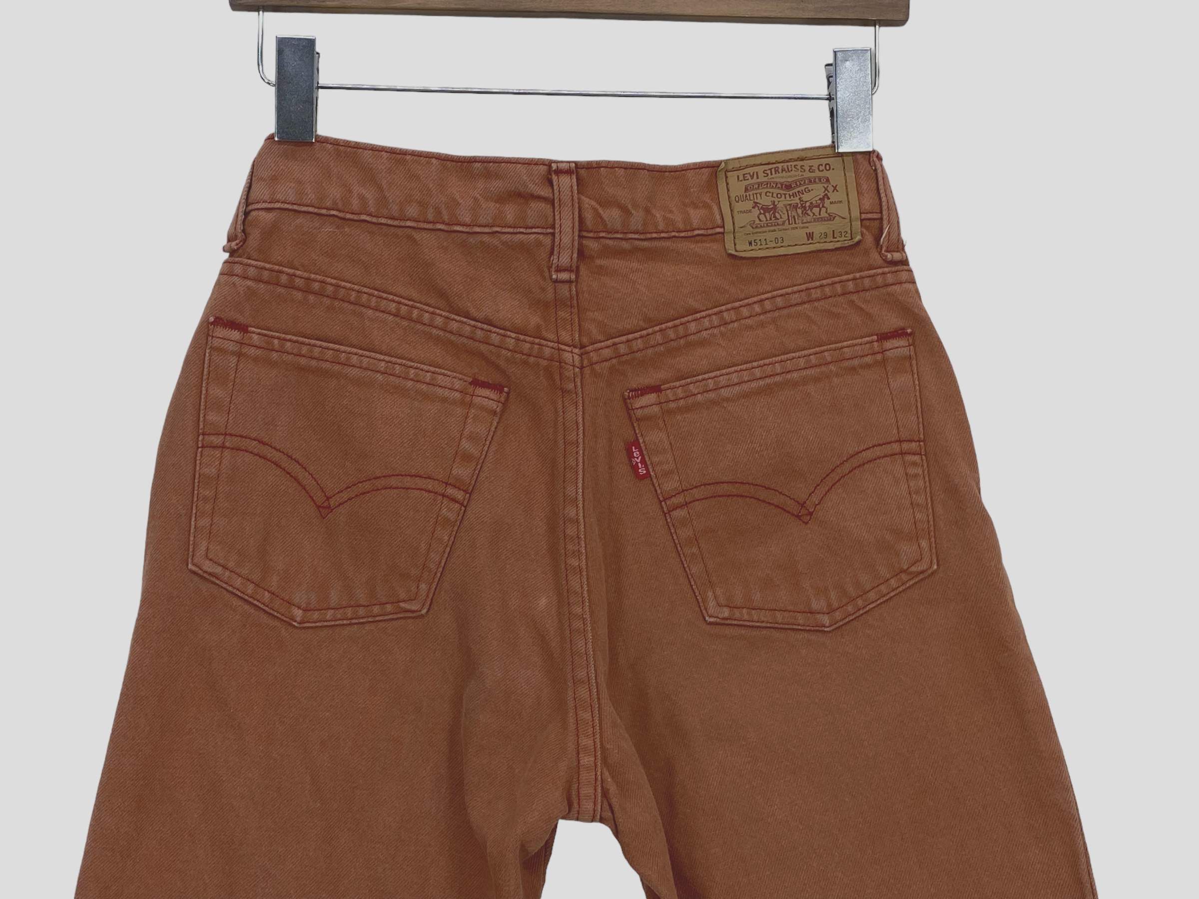 Levi's × Levi's Vintage Clothing 90s Levis 511 Jeans Levis High Waisted Jeans Size 26" / US 2 / IT 38 - 7 Thumbnail
