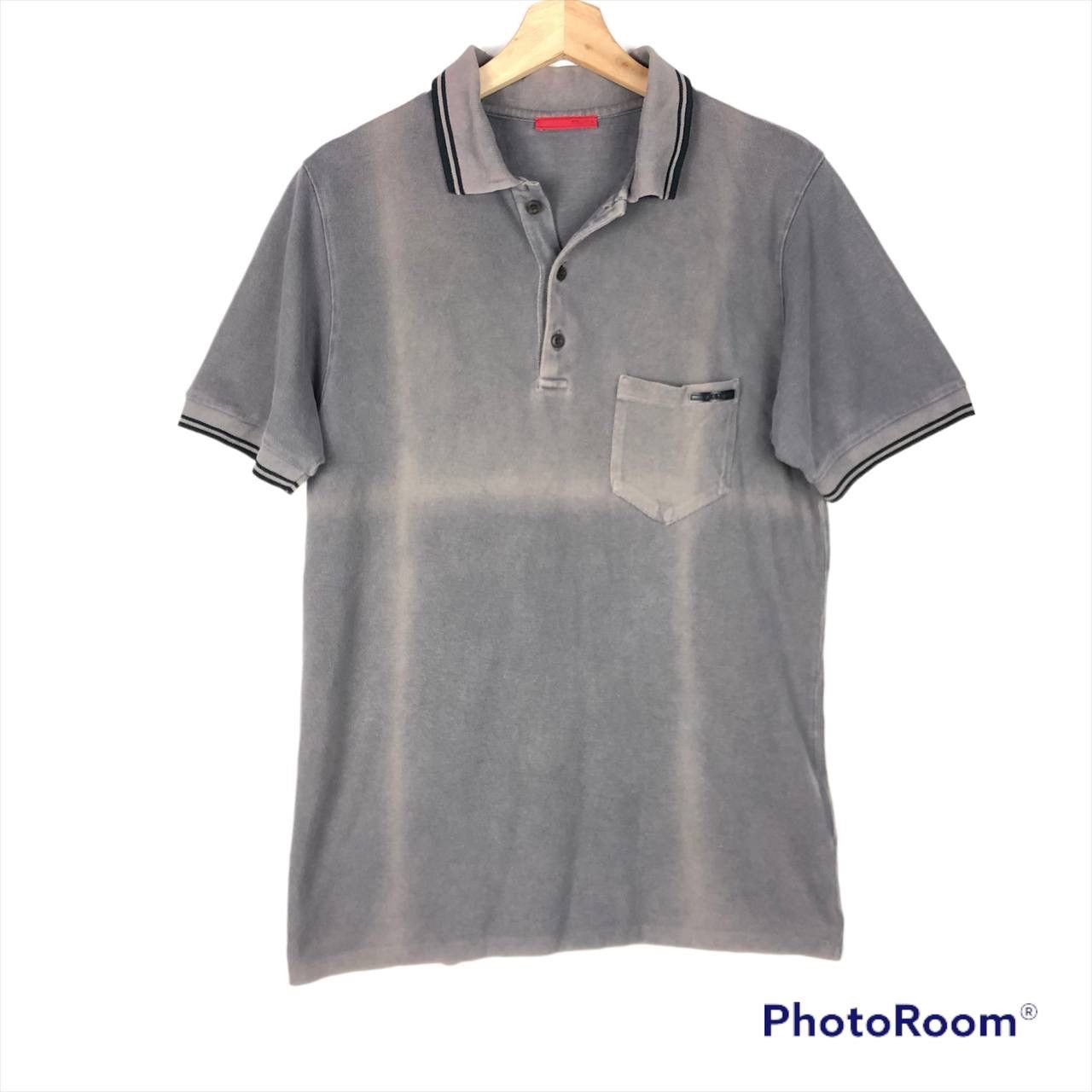 Prada VINTAGE PRADA DISTRESSED FADED POLOS SHIRT Size US S / EU 44-46 / 1 - 1 Thumbnail