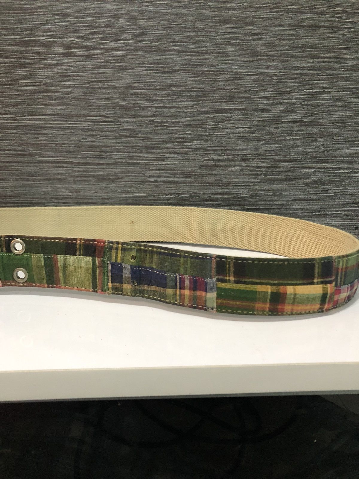 Japanese Brand Patchwork Design Belts Size 32 - 3 Thumbnail