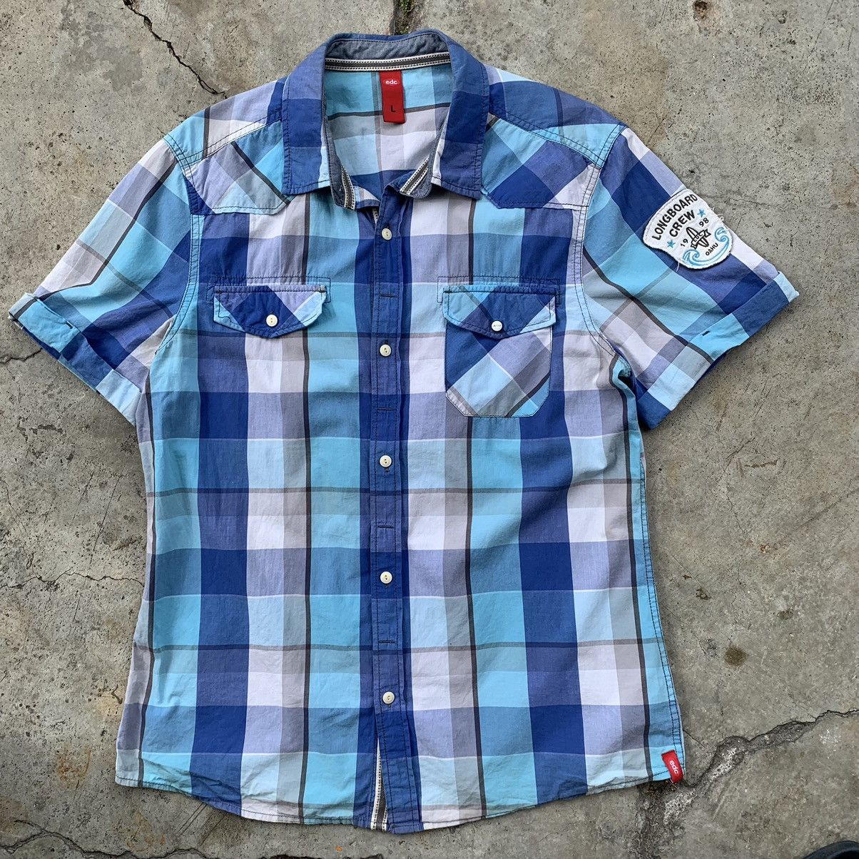 Esprit edc by Esprit Hawaiian water sled 1964 style button up shirt Size US L / EU 52-54 / 3 - 5 Thumbnail