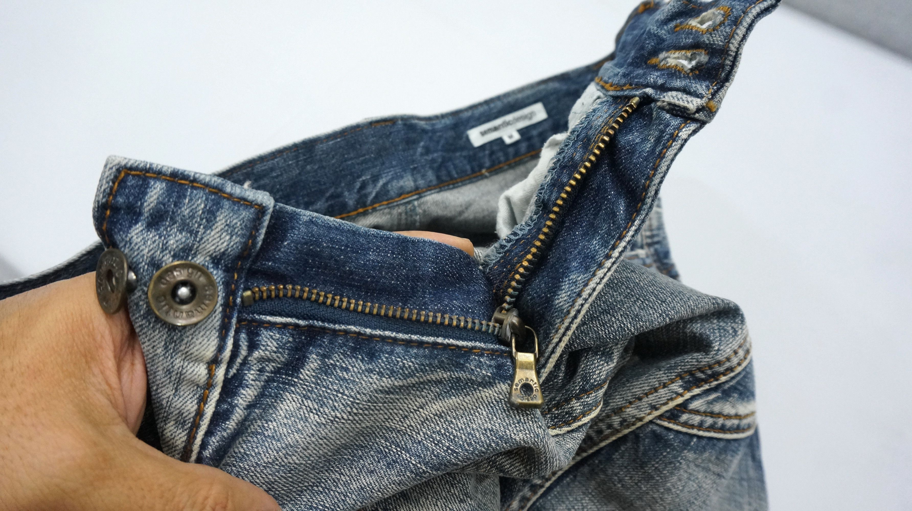 Japanese Brand FLARE🔥 Vintage Distressed Patchwork Jeans Size US 29 - 20 Thumbnail