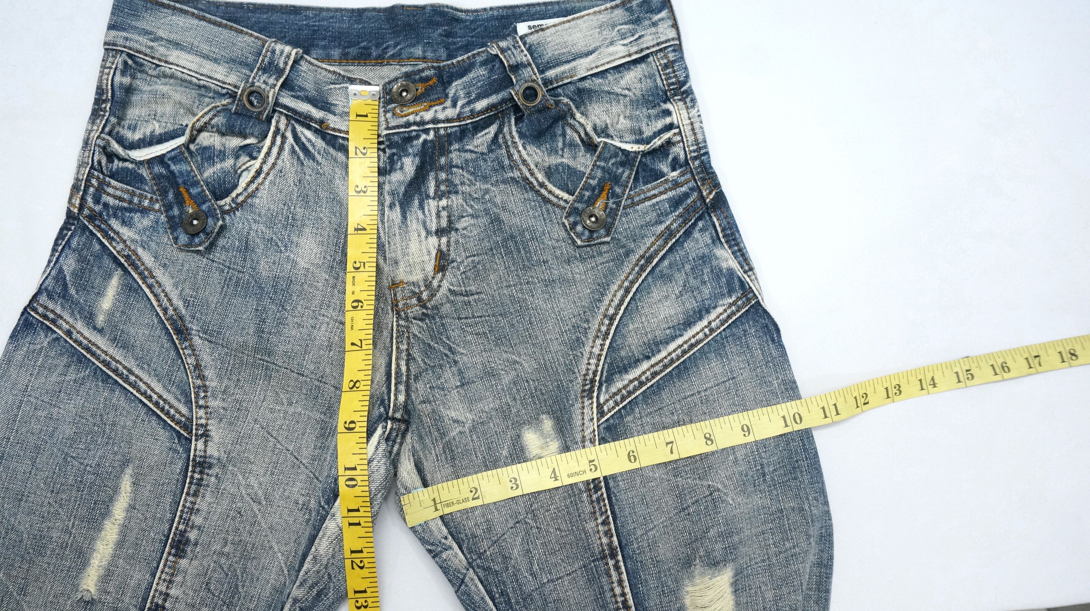 Japanese Brand FLARE🔥 Vintage Distressed Patchwork Jeans Size US 29 - 16 Thumbnail