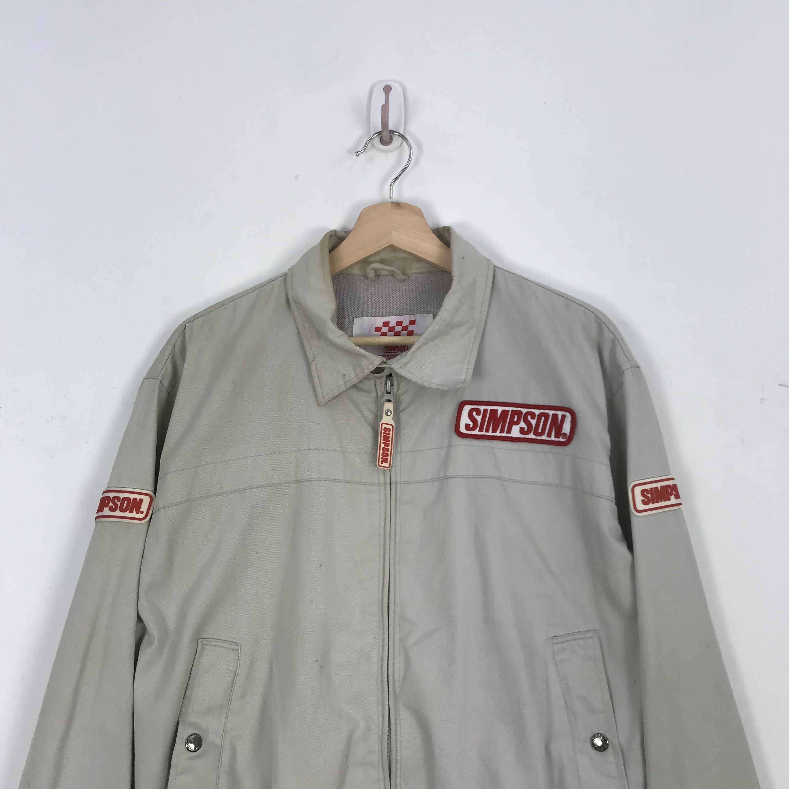 Vintage Vintage Simpson Racing Team Motorsports Zipper Jacket Size US M / EU 48-50 / 2 - 3 Thumbnail
