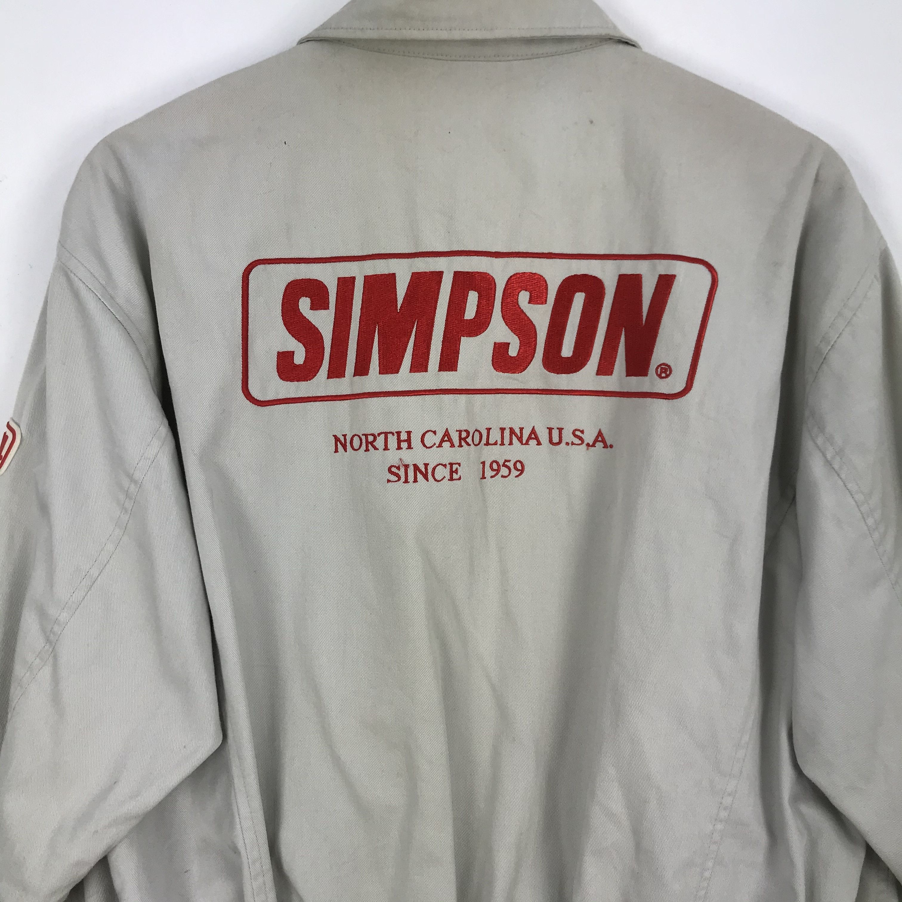 Vintage Vintage Simpson Racing Team Motorsports Zipper Jacket Size US M / EU 48-50 / 2 - 4 Thumbnail