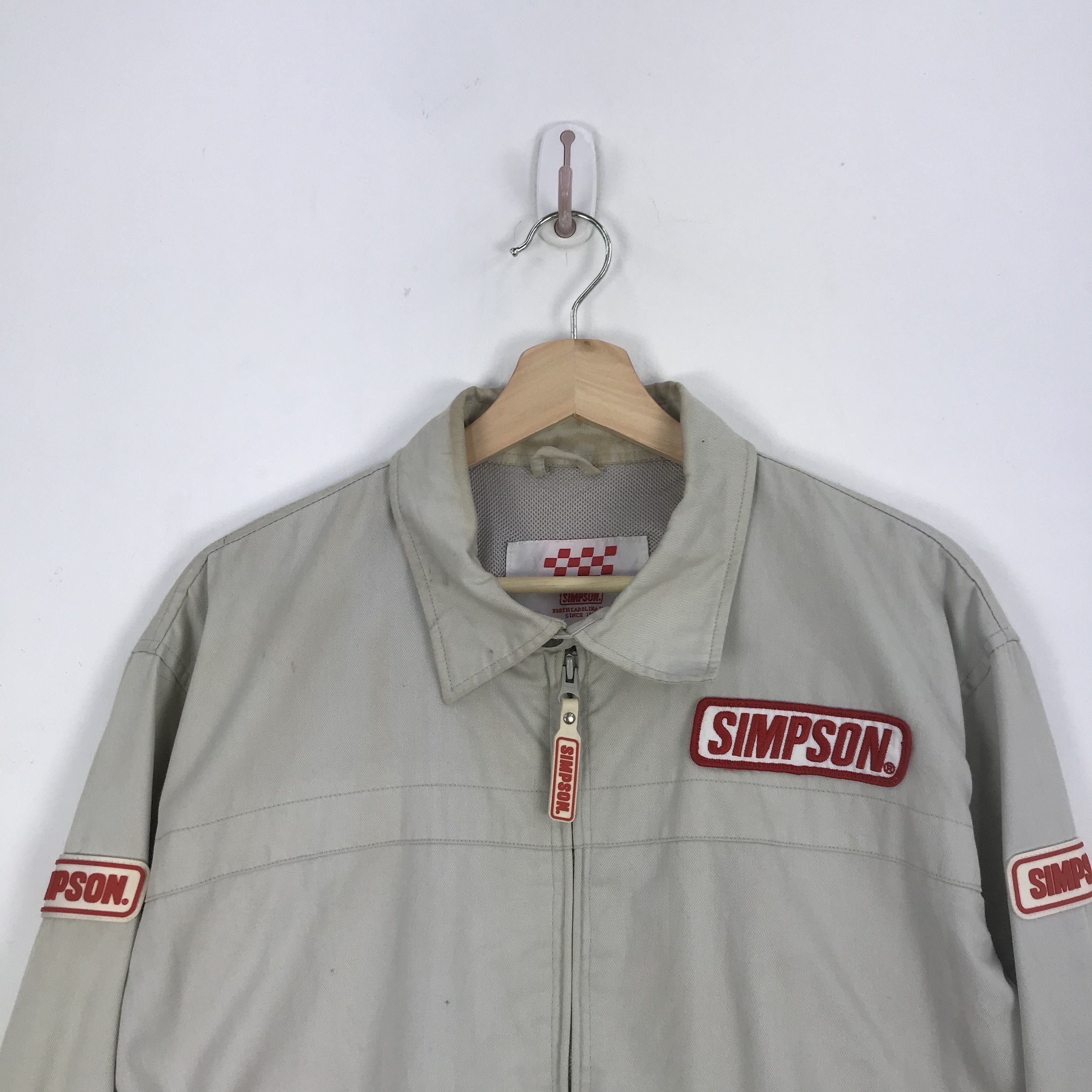 Vintage Vintage Simpson Racing Team Motorsports Zipper Jacket Size US M / EU 48-50 / 2 - 5 Thumbnail