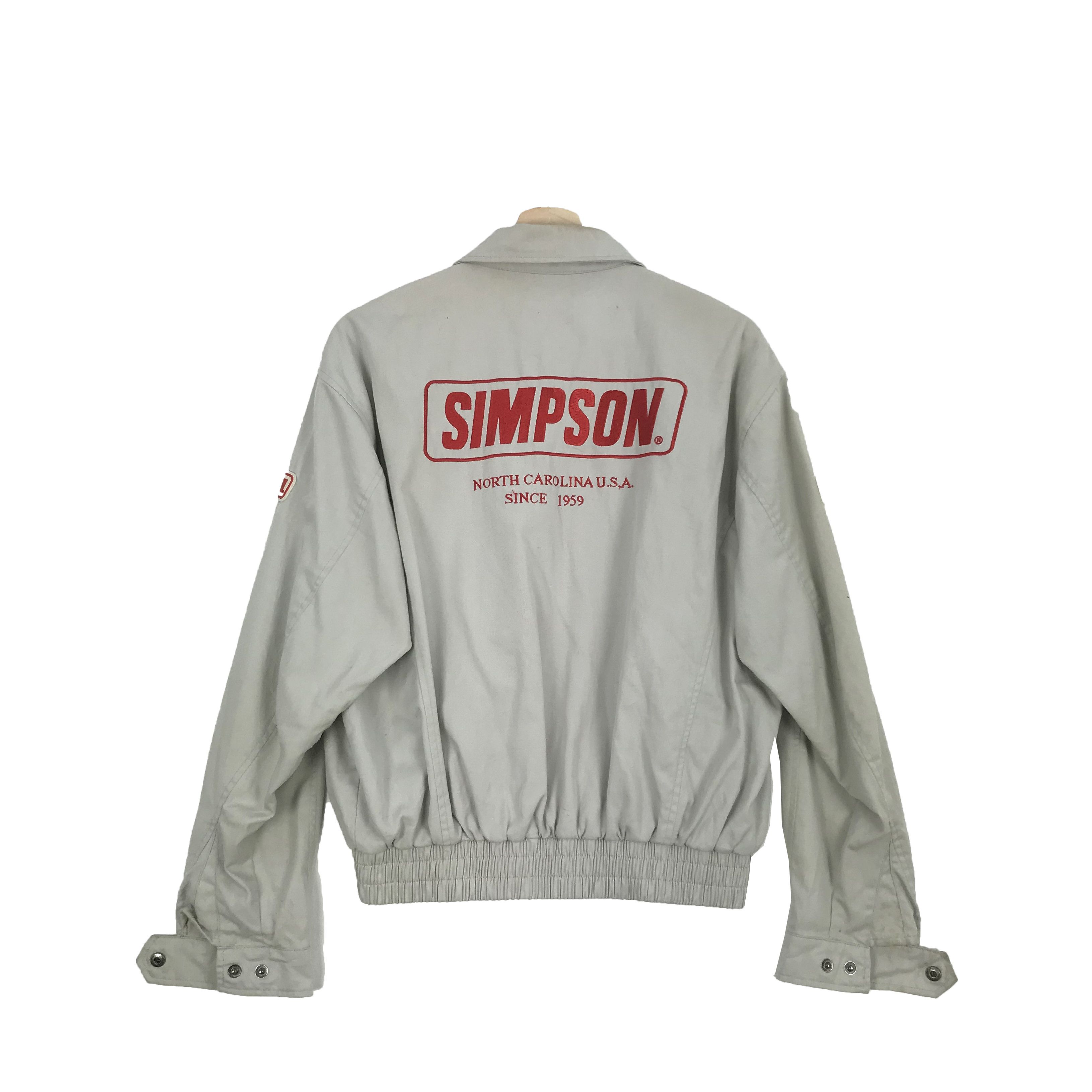 Vintage Vintage Simpson Racing Team Motorsports Zipper Jacket Size US M / EU 48-50 / 2 - 1 Thumbnail