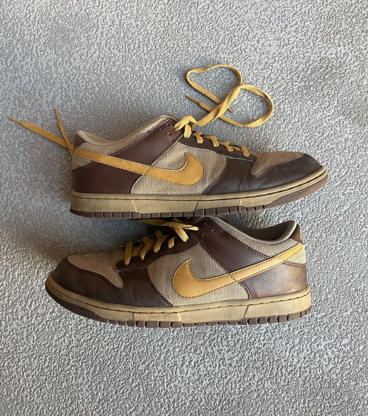 Nike Nike Dunk Low 6.0 Dark Brown Tan 2008 Sneakers Size US 11 / EU 44 - 2 Thumbnail