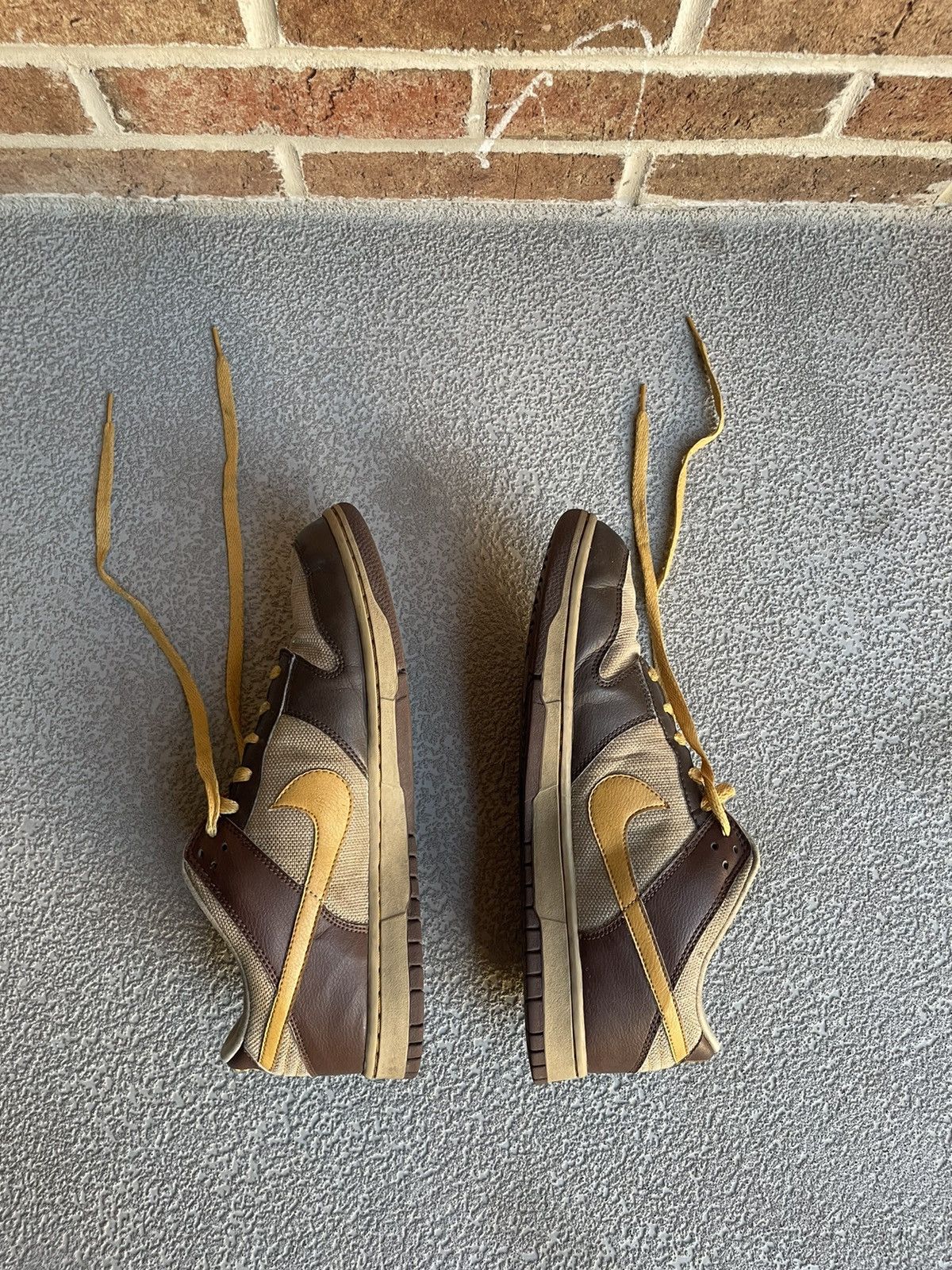 Nike Nike Dunk Low 6.0 Dark Brown Tan 2008 Sneakers Size US 11 / EU 44 - 18 Thumbnail