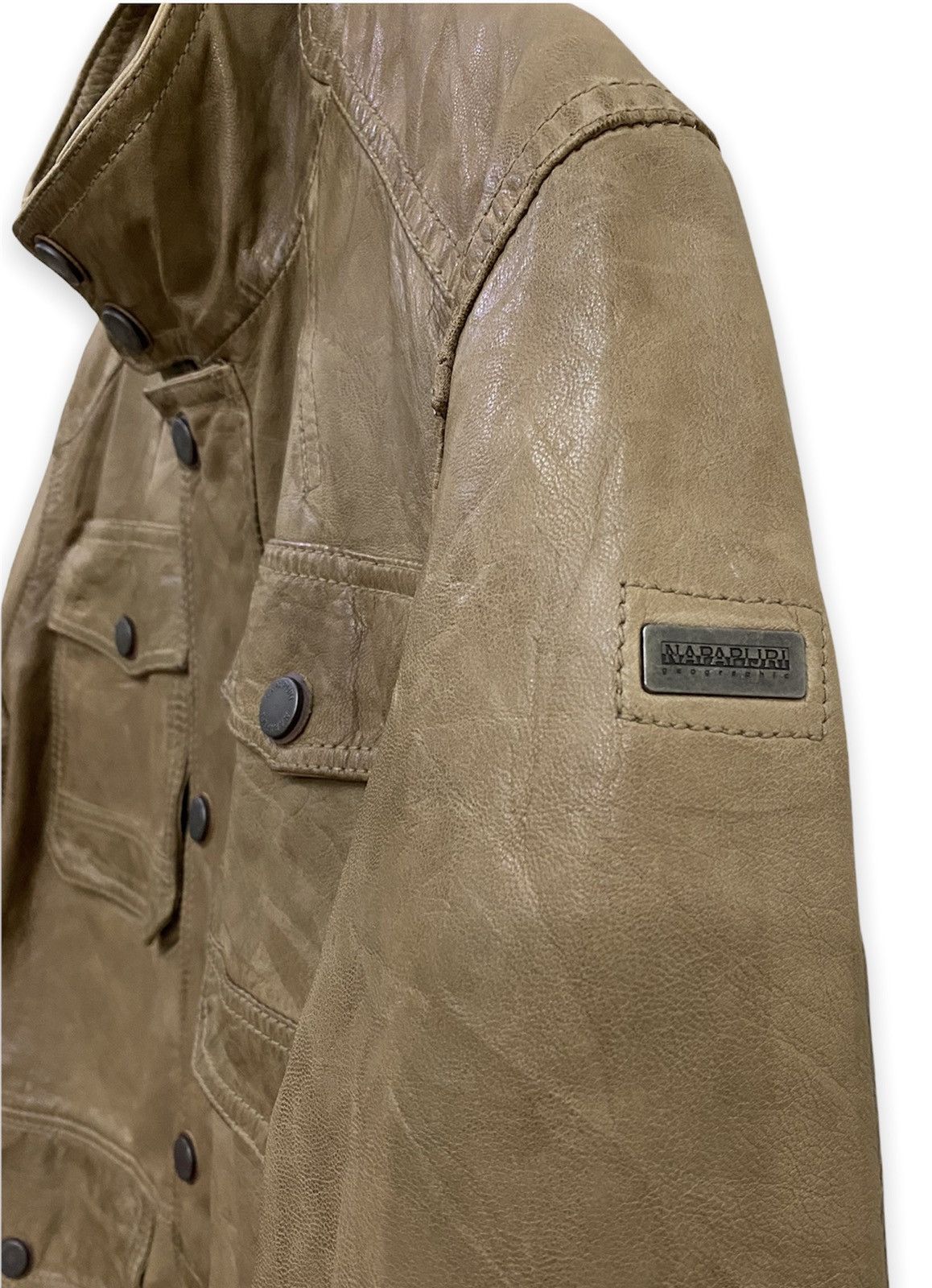 Napapijri Napapijri Geographic Leather Jacket Multipocket Size US M / EU 48-50 / 2 - 3 Thumbnail