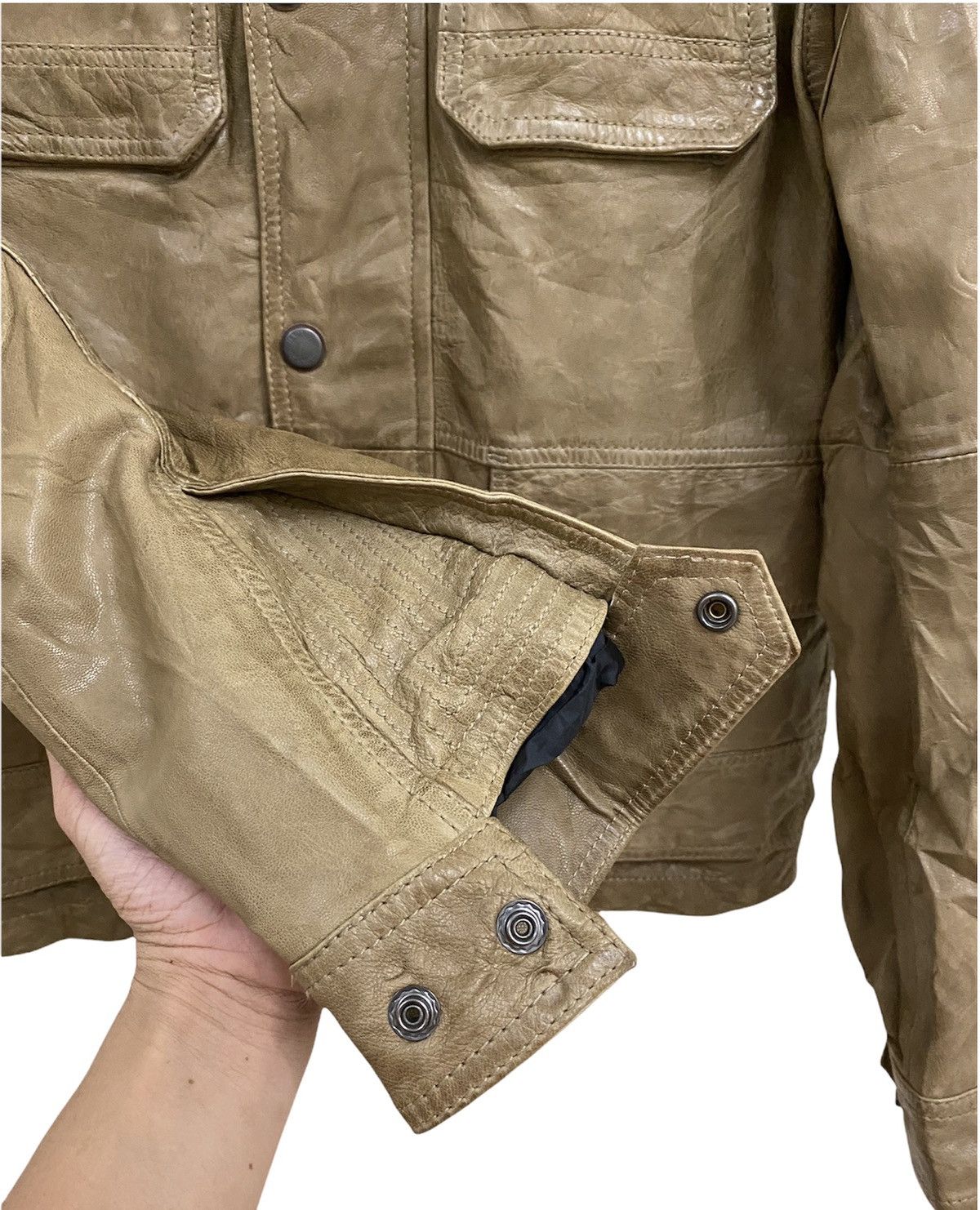 Napapijri Napapijri Geographic Leather Jacket Multipocket Size US M / EU 48-50 / 2 - 6 Thumbnail
