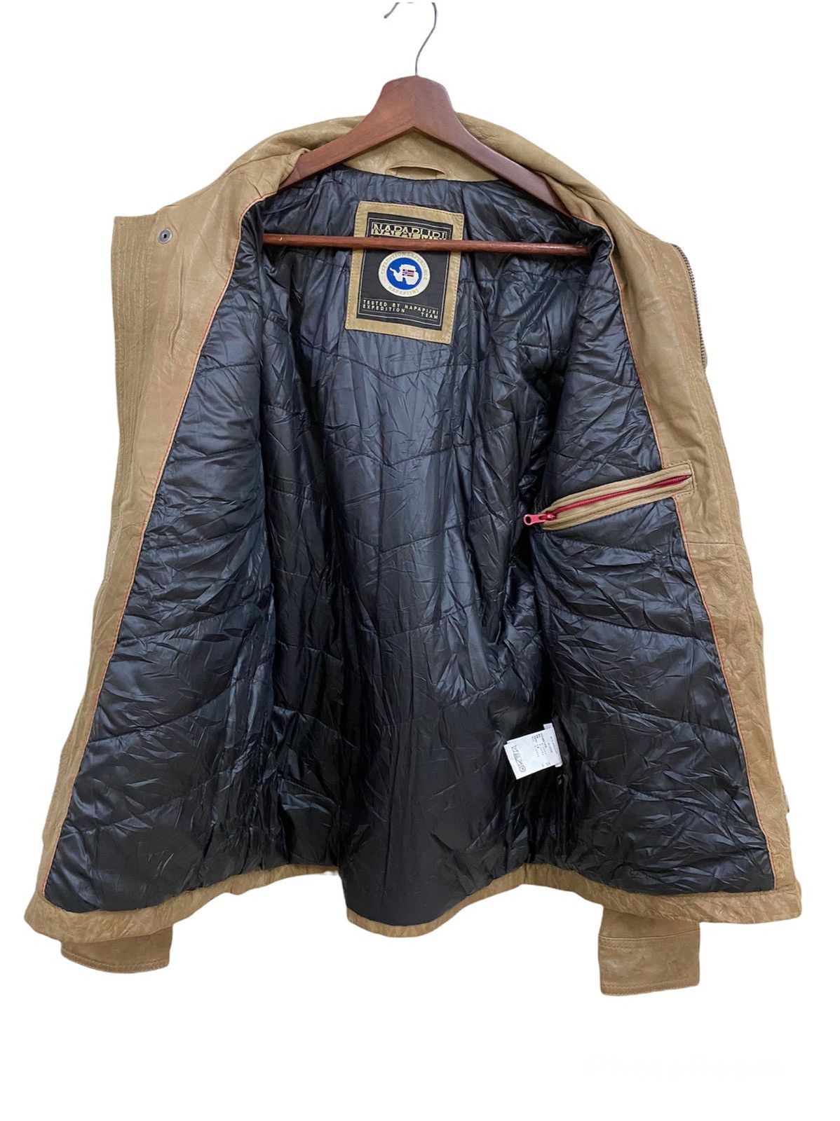 Napapijri Napapijri Geographic Leather Jacket Multipocket Size US M / EU 48-50 / 2 - 8 Thumbnail