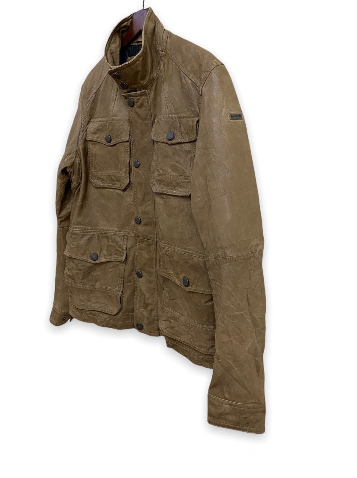 Napapijri Napapijri Geographic Leather Jacket Multipocket Size US M / EU 48-50 / 2 - 2 Thumbnail